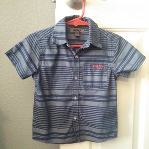 DKNY Boys Short Sleeve Button Shirt - 24M